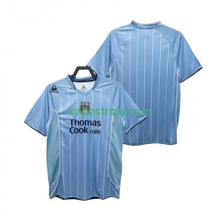 Billiga Fotbollströjor Manchester City 2007 2008 Retro Hemma tröja Kortärmad